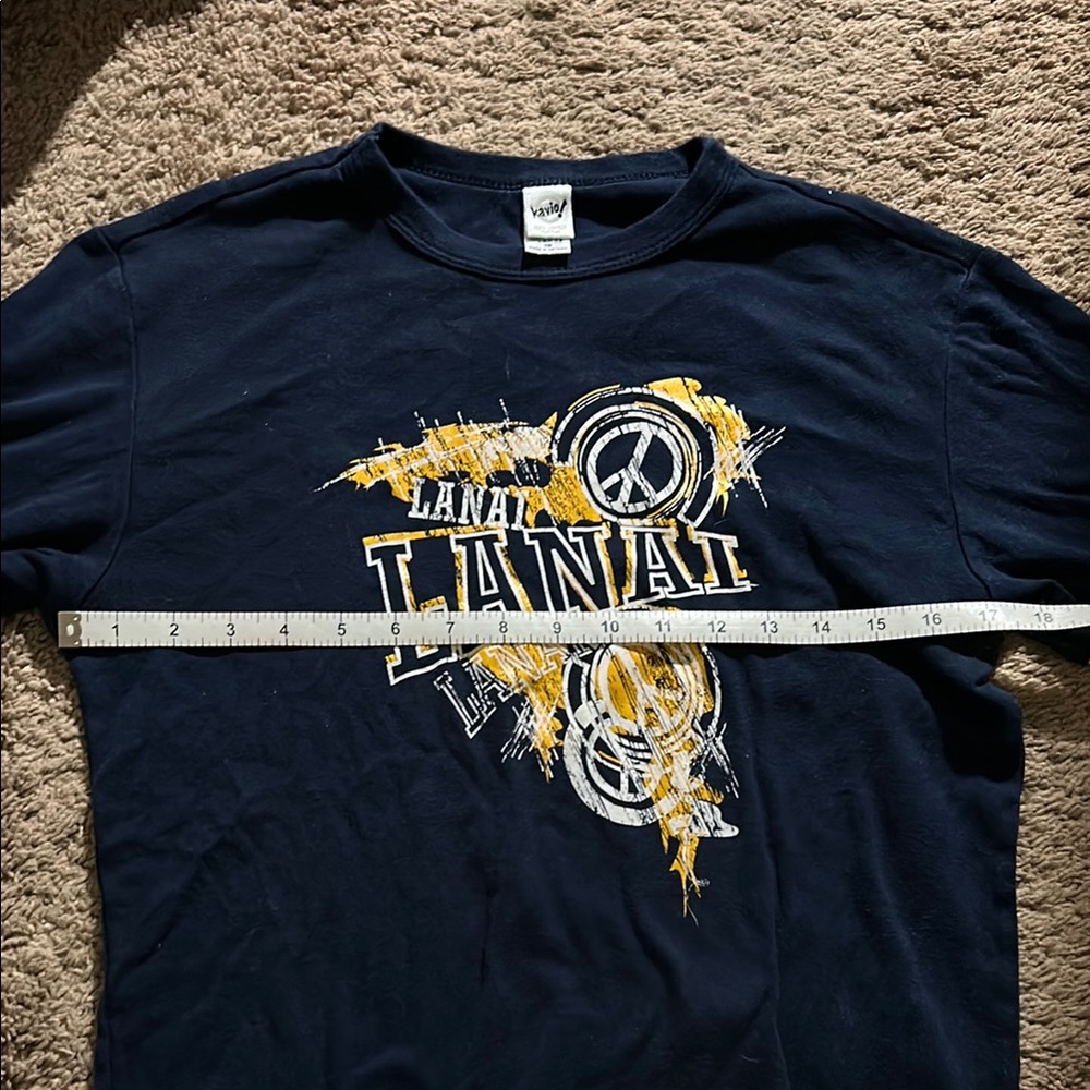 Navy and White Graphic Long Sleeve Top - Picture 5 of 6